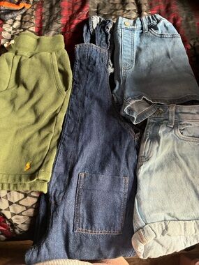Mix brand bundle with Jean romper and 3 pair of shorts .